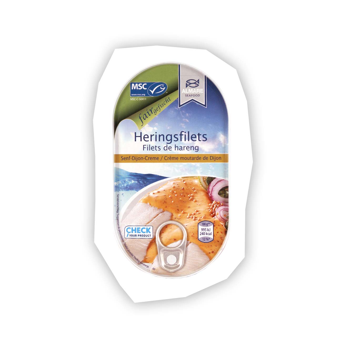 Filets de hareng Crème moutarde de Dijon