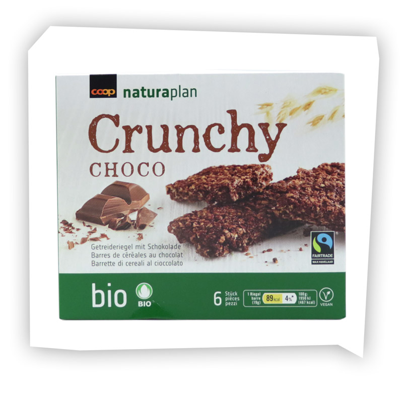 Crunchy choco barres de céréales Naturaplan
